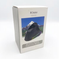 Jomaa XM7 Vertical Mouse, wireless, 4800 DPI, Bluetooth/2.4G, rechargeable, RGB, 6 buttons, quiet, ergonomic, black