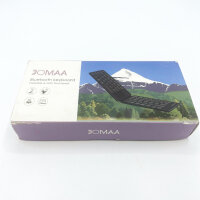 Jomaa foldable Bluetooth keyboard QWERTY, model no., 2-fold, touchpad, ultra-thin, supports up to 3 devices, burgundy