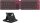 Jomaa foldable Bluetooth keyboard QWERTY, model no., 2-fold, touchpad, ultra-thin, supports up to 3 devices, burgundy