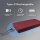 Jomaa foldable Bluetooth keyboard QWERTY, model no., 2-fold, touchpad, ultra-thin, supports up to 3 devices, burgundy