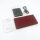 Jomaa foldable Bluetooth keyboard QWERTY, model no., 2-fold, touchpad, ultra-thin, supports up to 3 devices, burgundy
