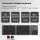 Jomaa DF012T Foldable Bluetooth Keyboard, QWERTY, Touchpad, Tri-Fold, Ultra-Slim, 3 Devices, USB-C, 10m Range, for Smartphone/Tablet/PC