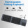 Jomaa DF012T Foldable Bluetooth Keyboard, QWERTY, Touchpad, Tri-Fold, Ultra-Slim, 3 Devices, USB-C, 10m Range, for Smartphone/Tablet/PC