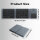 Jomaa DF012T Foldable Bluetooth Keyboard, QWERTY, Touchpad, Tri-Fold, Ultra-Slim, 3 Devices, USB-C, 10m Range, for Smartphone/Tablet/PC