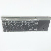JOMAA Bluetooth Keyboard with Touchpad, Dual-Mode, Slim, Wireless, Numeric Keypad, Mouse Function, Compatible with Windows, Android, iOS, Grey