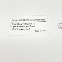 Kabelloses Tastatur-Maus-Set, Dual-Mode Bluetooth/2,4 GHz, Multi-Device, wiederaufladbar, Type-C, Silber, 10 m Reichweite