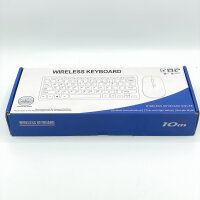 Kabelloses Tastatur-Maus-Set, Dual-Mode Bluetooth/2,4 GHz, Multi-Device, wiederaufladbar, Type-C, Silber, 10 m Reichweite