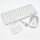 Kabelloses Tastatur-Maus-Set, Dual-Mode Bluetooth/2,4 GHz, Multi-Device, wiederaufladbar, Type-C, Silber, 10 m Reichweite
