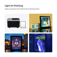 eufyMake T5206 3D Texture Art Malset, 150x200mm, 5W/2A, 10W, Light Art Painting Kit, individuell anpassbar