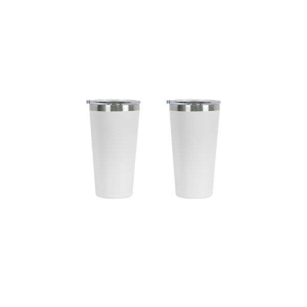 eufyMake V72R0 Stainless Steel Tumbler 500 ml, 2-Pack, Customizable, Double-Walled, Leak-Proof