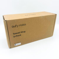 eufyMake V72S0 Edelstahl-Reisebecher 355 ml, doppelwandig, auslaufsicher, individuell anpassbar, 2er-Set