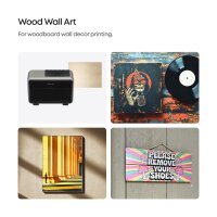 eufyMake V72K1 Wooden Wall Art, 300x400x19 mm, Customizable, Modern Design, Set of 5