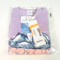 Disney Lilo & Stitch Kinder Langarmshirt, Größe 104, lila, Motivdruck, Rundhalsausschnitt