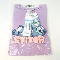Disney Lilo & Stitch Kinder Langarmshirt, Größe 116, lila, Motivdruck, Rundhals, weiche Baumwolle