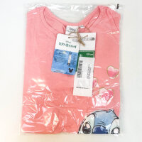 Disney Lilo & Stitch Kinder Langarmshirt, Größe 128, rosa, Longsleeve mit Motiv, bequemer Schnitt