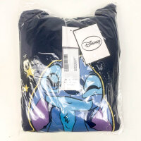 Disney Lilo & Stitch Damen Fleece-Pyjama Set, Größe M, Dunkelblau, weicher Schlafanzug mit Langarmshirt & Hose, Stitch Motiv