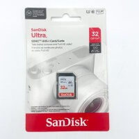 SanDisk Ultra SDHC 32GB memory card, 120MB/s, Class 10,...