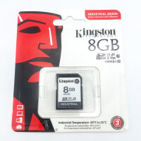 Kingston Industrial SDIT/8GB SDHC Memory Card, UHS-I U3 V30, 100 MB/s Read, Rugged, for Extreme Conditions