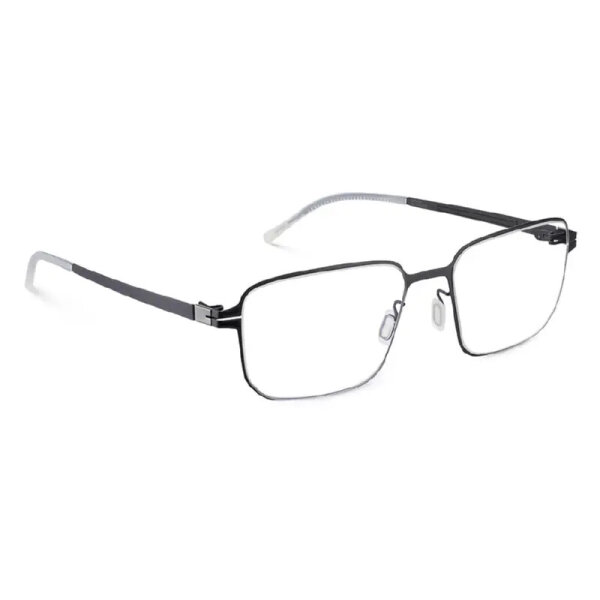 Etnia Barcelona ROVER 55O BK Mens Glasses, black metal frame, 55 mm lens width, 18 mm bridge width, 142 mm temple length, transparent lenses