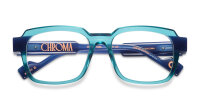 Etnia Barcelona CHROMA N07 glasses, model CHR007, 54 mm lens width, 17 mm bridge, 142 mm temples, turquoise-blue