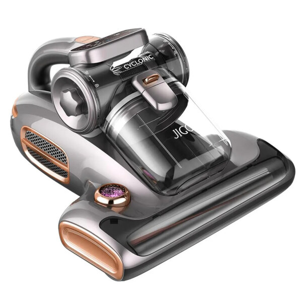 JIGOO T600 Matratzenstaubsauger, 700W, Dual Cup System, 0,5L Behälter, 220–240V, Milben- und Staubentferner