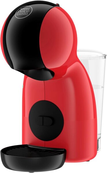 NESCAFÉ Dolce Gusto Krups Piccolo XS KP1A35 Capsule Machine, 0.8l Tank, Hot & Cold Drinks, Red/Black