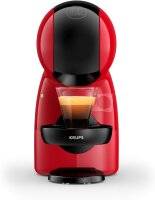NESCAFÉ Dolce Gusto Krups Piccolo XS KP1A35 Capsule Machine, 0.8l Tank, Hot & Cold Drinks, Red/Black