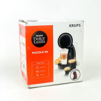 NESCAFÉ Dolce Gusto Krups Piccolo XS KP1A35 Capsule Machine, 0.8l Tank, Hot & Cold Drinks, Red/Black