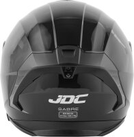 JDC 2783 Motorradhelm L, Schwarz, Doppelvisier, ECE 22.06 geprüft, Schutzhelm für Biker