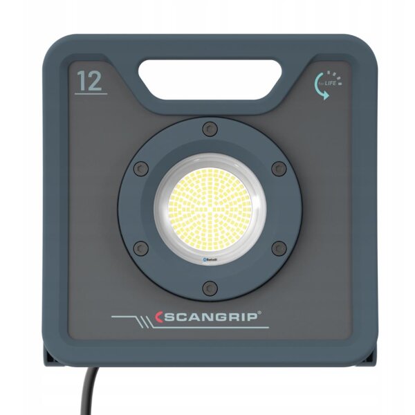 SCANGRIP NOVA 12, LED work light, 12,000 lumens, robust, battery-operated, dimmable, for construction sites and workshops