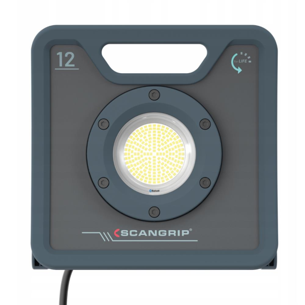 SCANGRIP NOVA 12, LED work light, 12,000 lumens, robust, battery-operated, dimmable, for construction sites and workshops