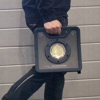 SCANGRIP NOVA 12, LED work light, 12,000 lumens, robust, battery-operated, dimmable, for construction sites and workshops