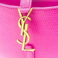 Saint Laurent Le 5À7 Mini Hobo Bag, 2023, small shoulder bag, acid pink, leather, gold-tone details