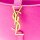 Saint Laurent Le 5À7 Mini Hobo Bag, 2023, small shoulder bag, acid pink, leather, gold-tone details