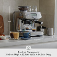 Sage The Barista Pro SES878 BSS Espresso Machine, integrated grinder, stainless steel, 220–240 V, 1380–1650 W