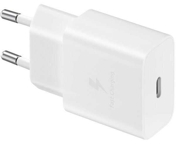 Samsung EP-T1510 USB-C Fast Charger, 15W, 3A, 1m Cable, White, Power Adapter for Fast Charging