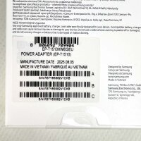 Samsung EP-T1510 USB-C Fast Charger, 15W, 3A, 1m Cable, White, Power Adapter for Fast Charging