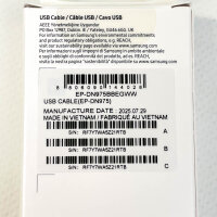 Samsung EP-DN975 USB-C to USB-C Cable, 1m, 5A, USB 2.0, Charging and Data Cable, Black