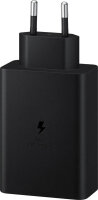 Samsung EP-T6530 Ladeadapter 65W, 2x USB-C & 1x USB-A, Schnellladegerät für Smartphone & Tablet, Schwarz