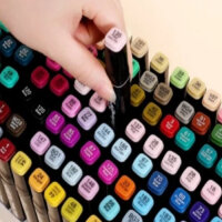 Touch 168-tlg. Marker-Set, 168 Farben, Alkoholmarker, Kunstmarker, inkl. schwarzer Reißverschlusstasche