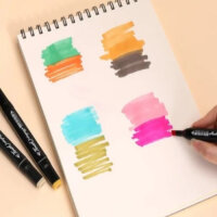 Touch 168-tlg. Marker-Set, 168 Farben, Alkoholmarker, Kunstmarker, inkl. schwarzer Reißverschlusstasche