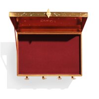 Charlotte Tilbury Charlotte’s Beauty Treasure Chest BCE4UUA5H, cosmetic gift set, makeup and beauty set, orange/gold, luxurious design, diverse beauty products