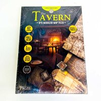 Pwork Wargames Tavern, modulare Spielplanteile, 62 doppelseitige vollfarbige Elemente, 25 mm Raster, für 25–32 mm Miniaturen, ab 14 Jahren