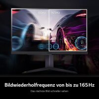 LG UltraGear 27GS75QX-B Gaming Monitor, 27 inch, 180 Hz, 1 ms, IPS, HDR, G-SYNC compatible, HDMI, Black