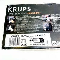 KRUPS XP444G10 Siebträger-Espressomaschine, 1350 W, Dual-Modus für Espresso und Milchaufschäumen, schwarz