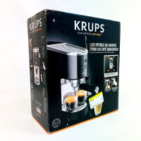 KRUPS XP444G10 Siebträger-Espressomaschine, 1350 W, Dual-Modus für Espresso und Milchaufschäumen, schwarz