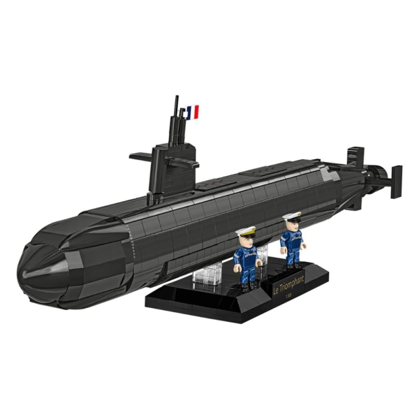 COBI Armed Forces U-Boot SNLE 4859, 643 Bauteile, 2 Figuren, Maßstab 1:300, Marine Nationale Modellbausatz, ab 9 Jahren