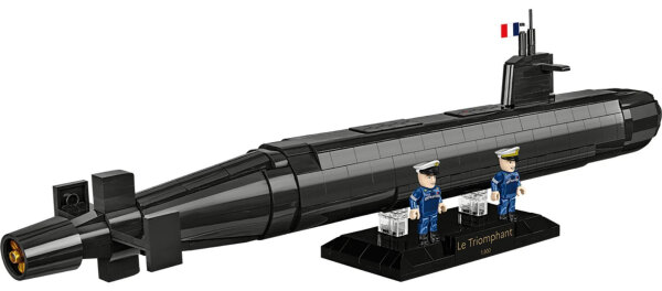 COBI Armed Forces U-Boot SNLE 4859, 643 Bauteile, 2 Figuren, Maßstab 1:300, Marine Nationale Modellbausatz, ab 9 Jahren