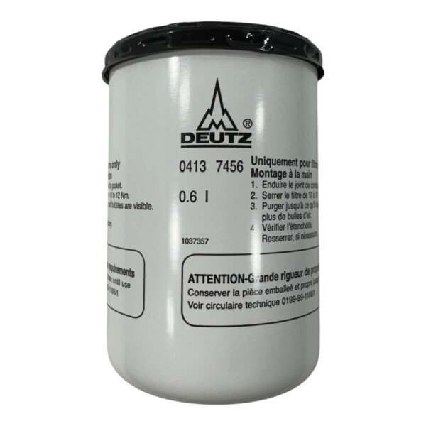 Deutz 04137456 Fuel Filter, Screw-on, suitable for Deutz TCD2.9 diesel engine, reliable fuel purification