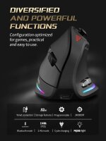 Zelotes F-18 wireless gaming mouse, 24,000 DPI, joystick,...